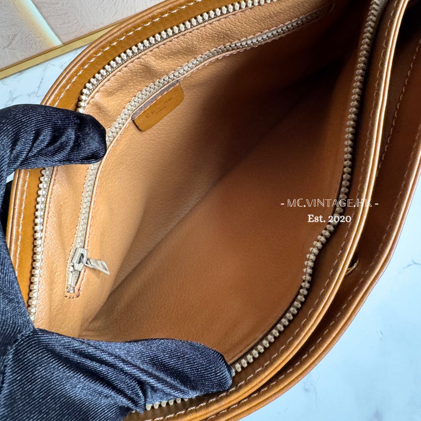 CELINE Vintage Macadam Clutch