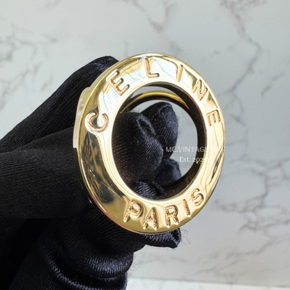CELINE Metal Scarf Ring