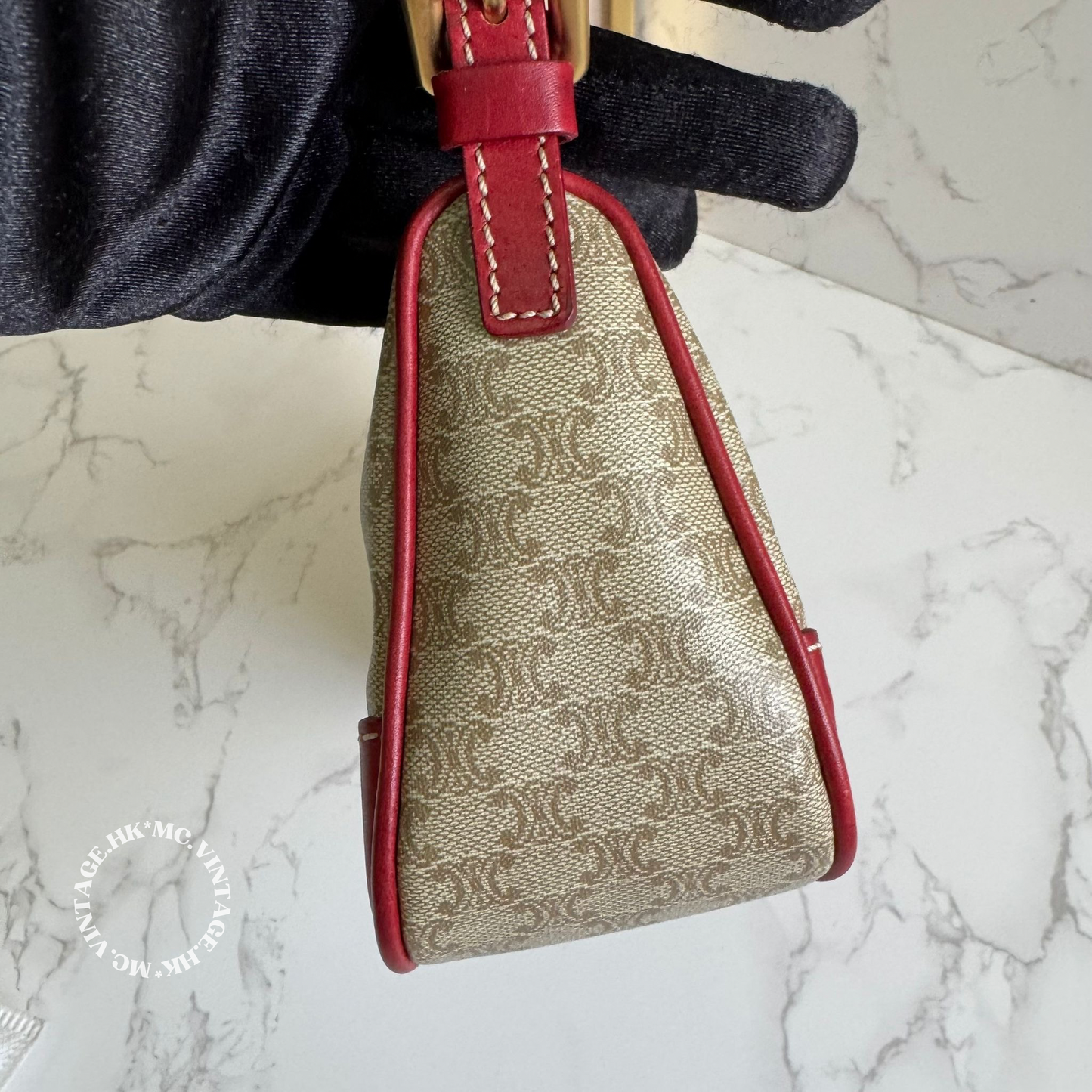 CELINE Vintage Macadam Underarm Bag