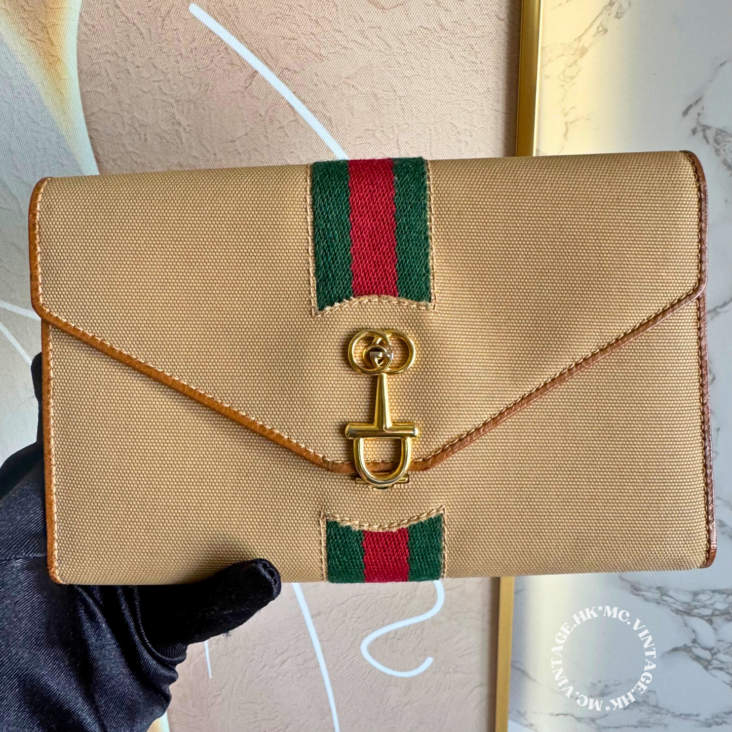 GUCCI Vintage Sherryline Clutch/Wallet