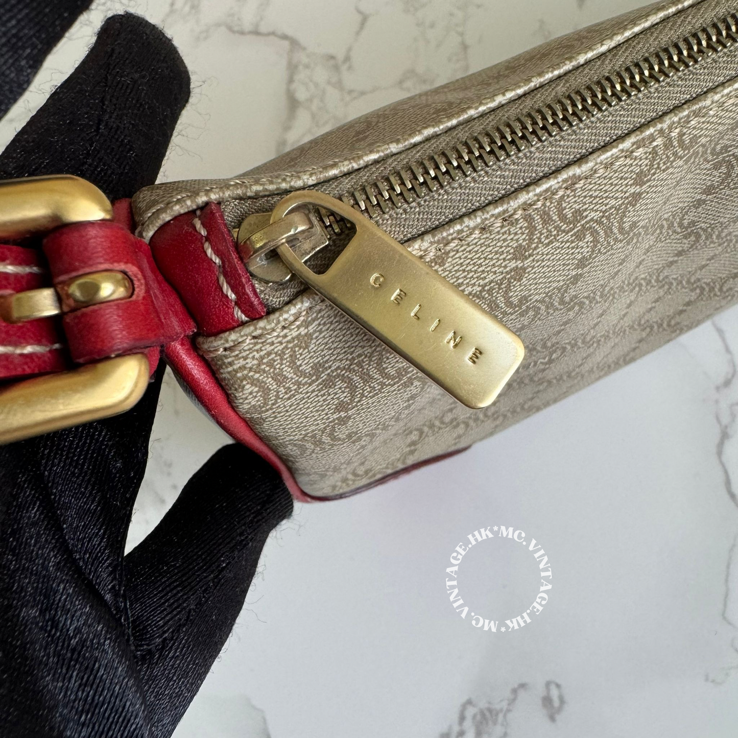 CELINE Vintage Macadam Underarm Bag