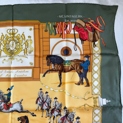 HERMES 90’s Silk Scarf
