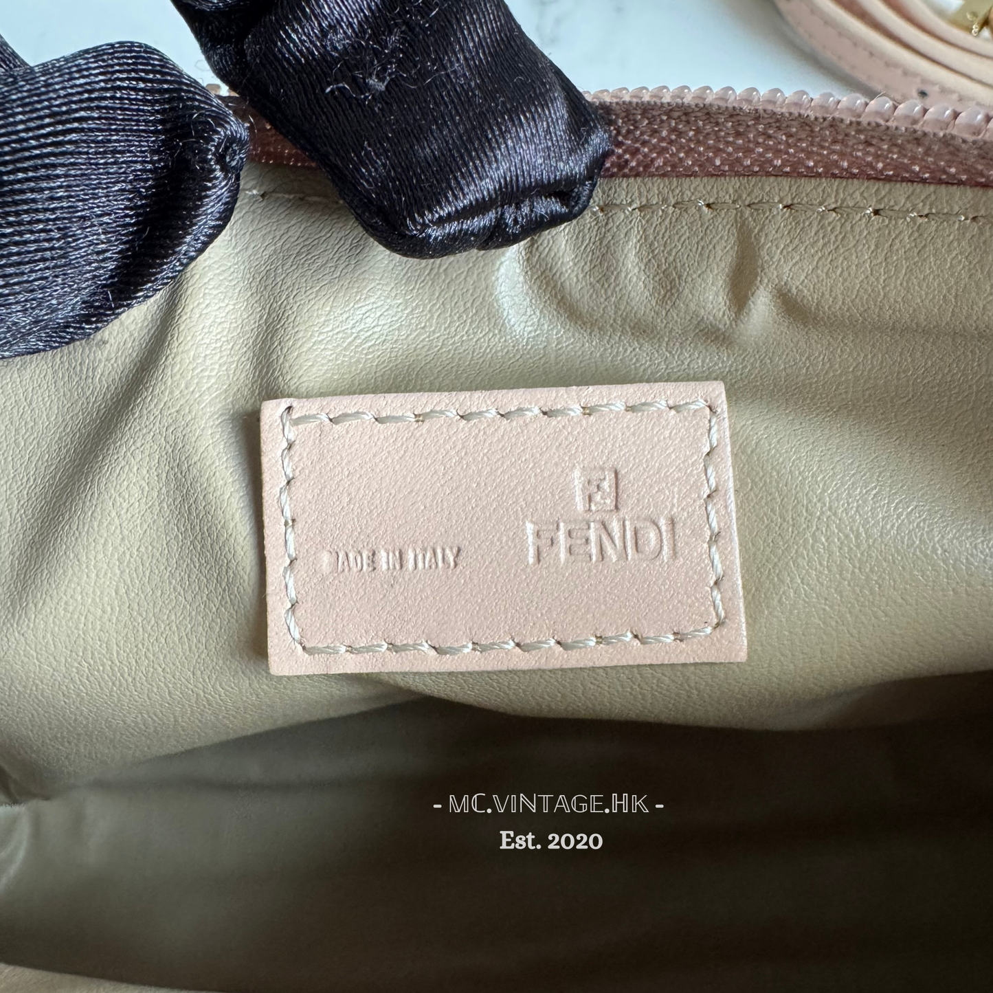 FENDI Zucchino Canvas Pouch