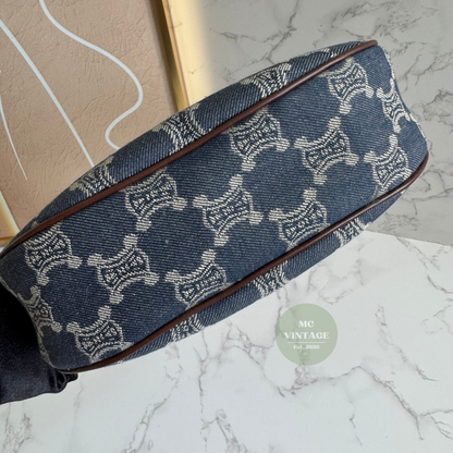 CELINE Vintage Denim Shoulder Bag