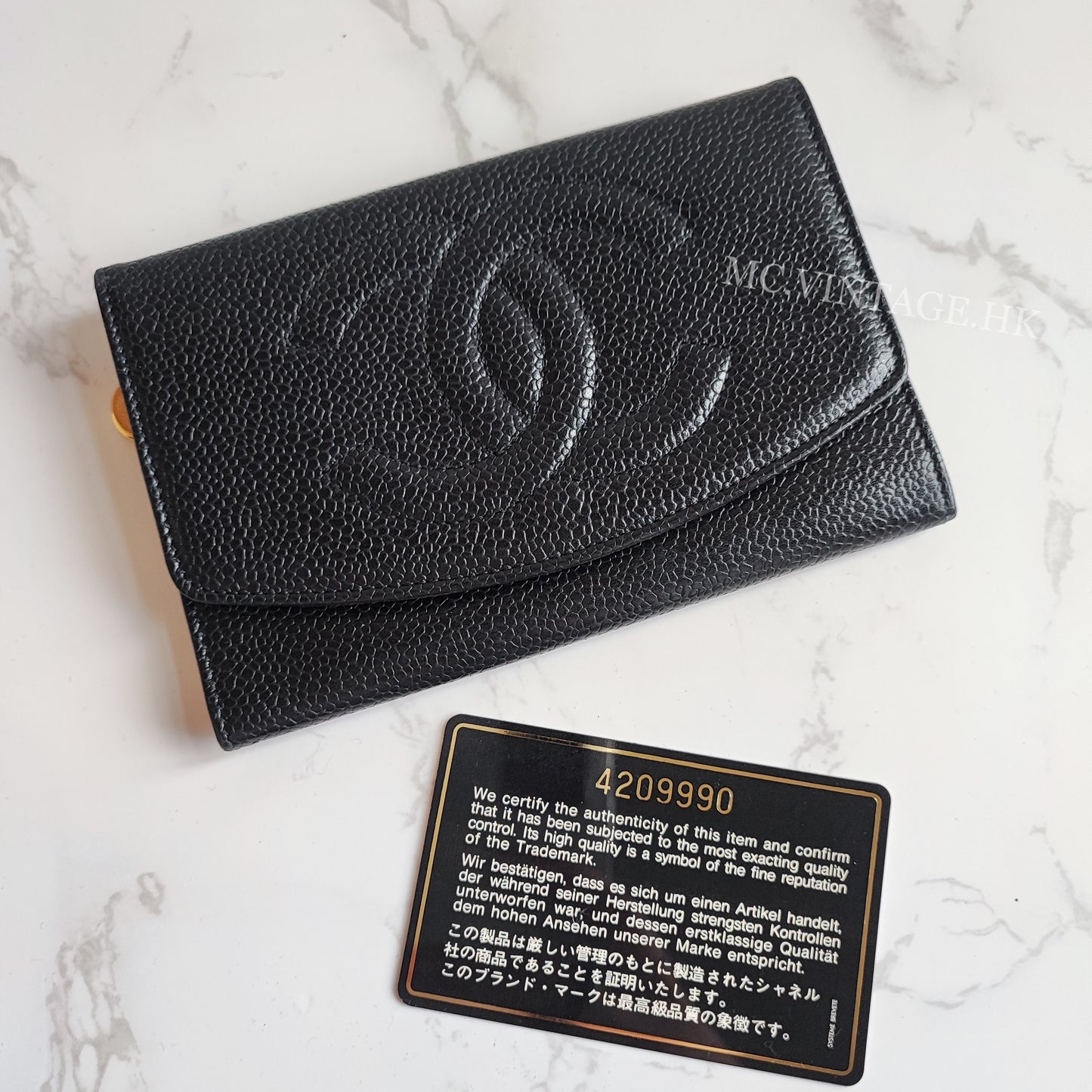 CHANEL Caviar Cardholder