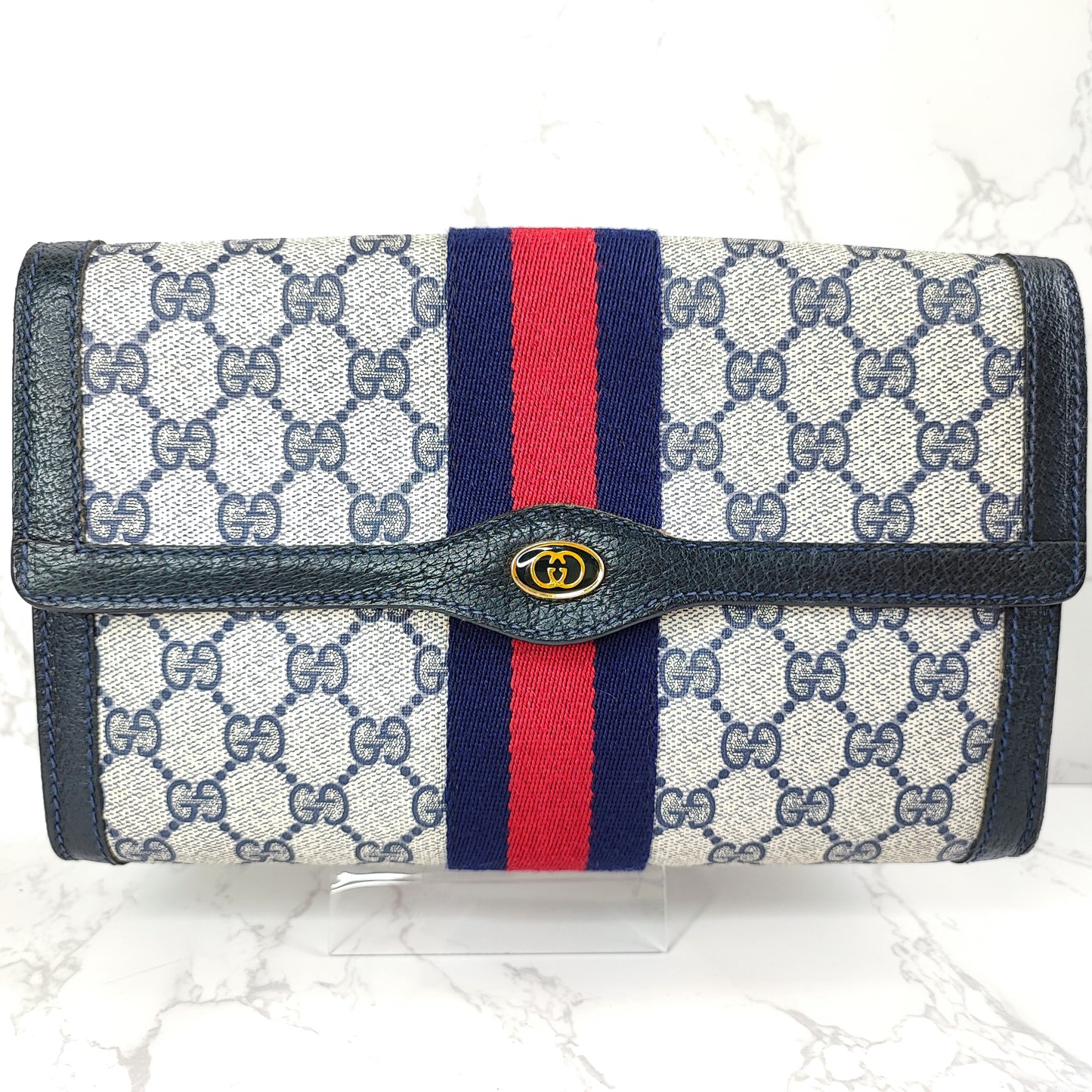 GUCCI Vintage Sherry Line Clutch