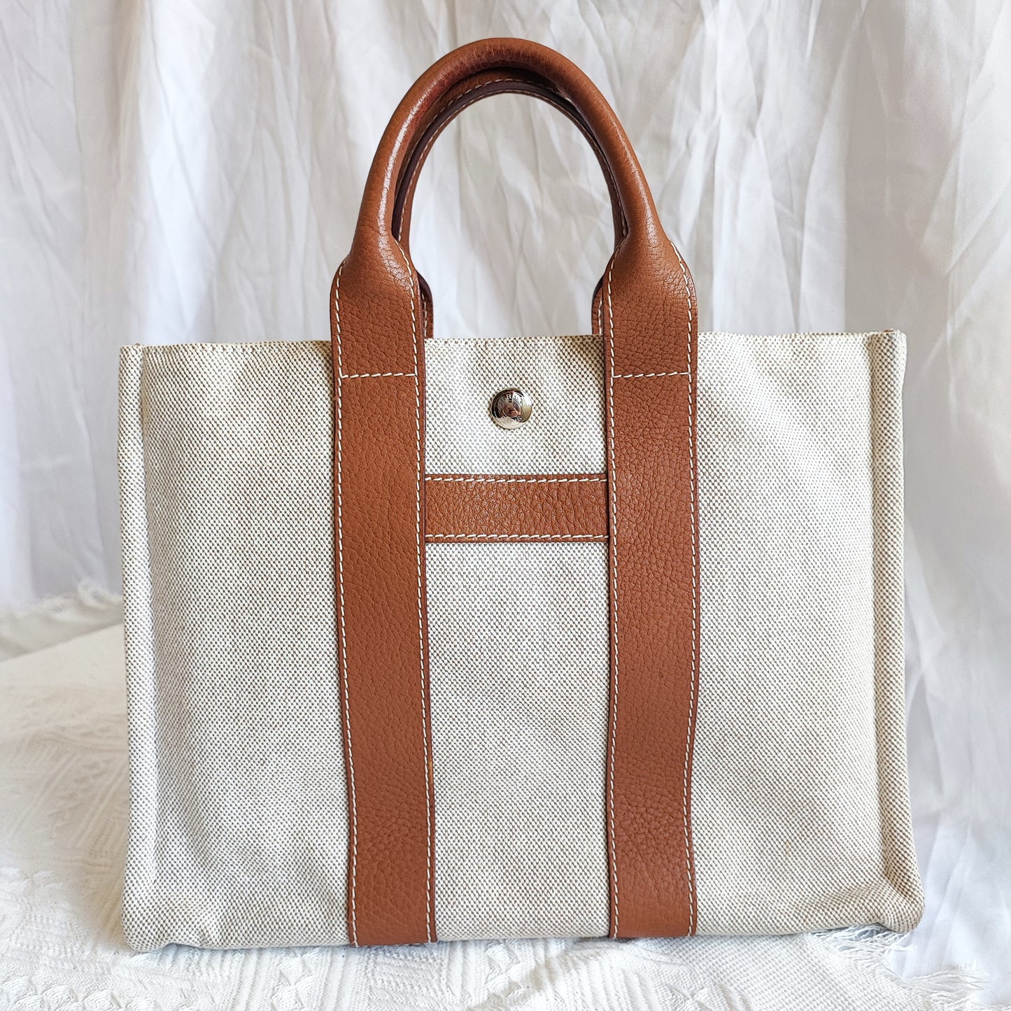 HERMES Canvas Tote Bag