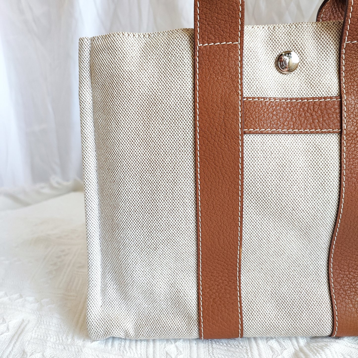 HERMES Canvas Tote Bag