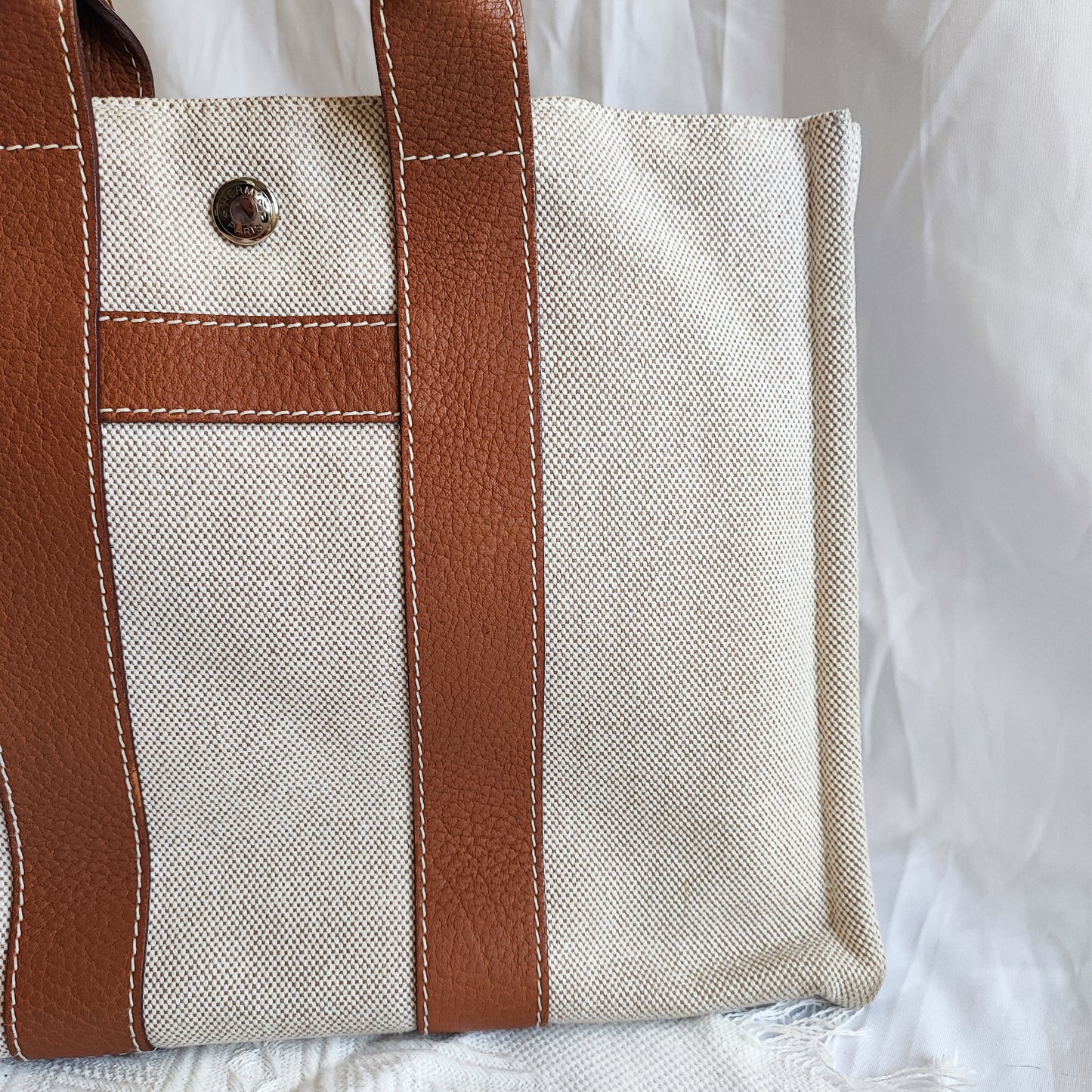 HERMES Canvas Tote Bag