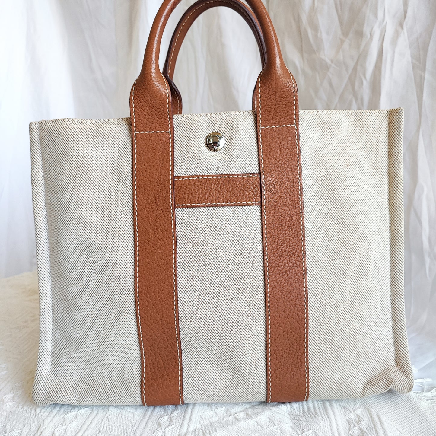 HERMES Canvas Tote Bag