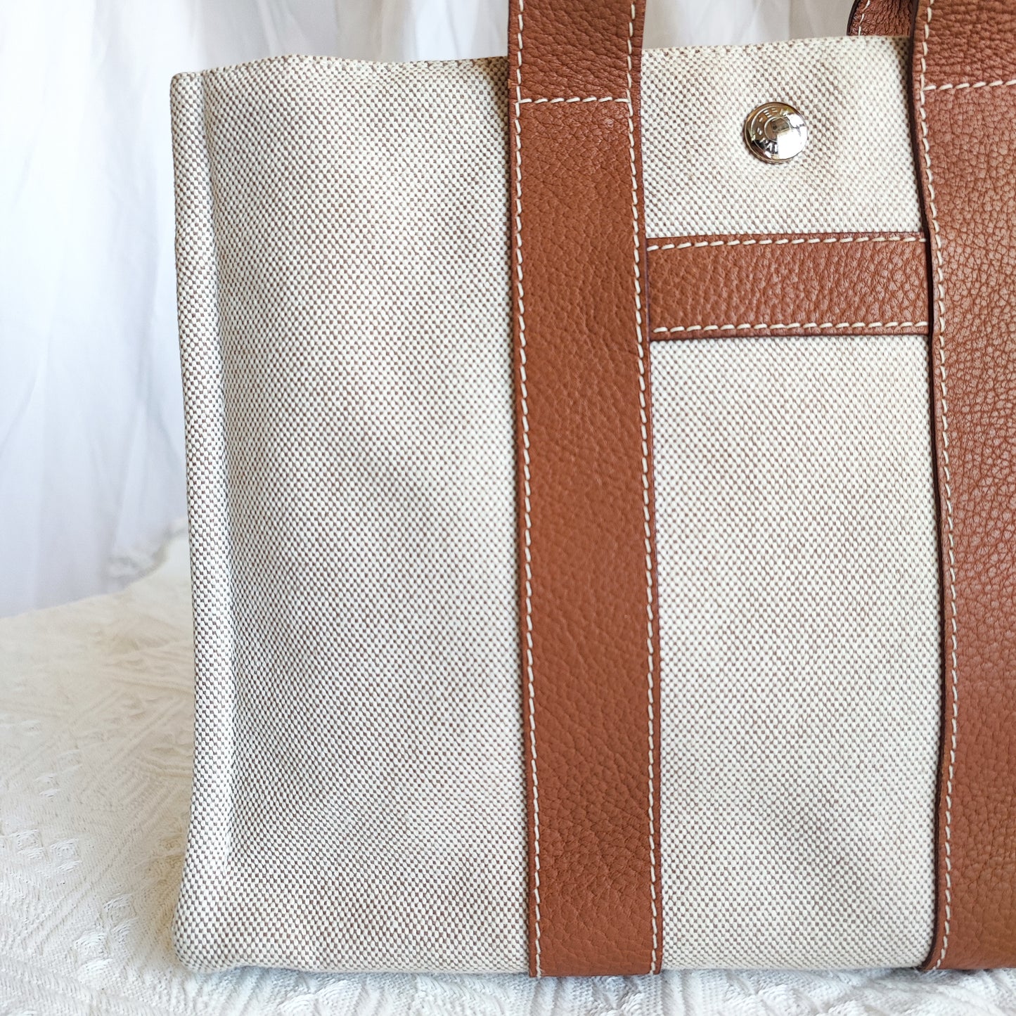 HERMES Canvas Tote Bag