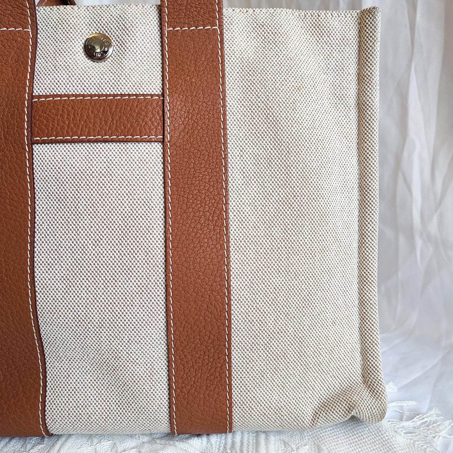 HERMES Canvas Tote Bag