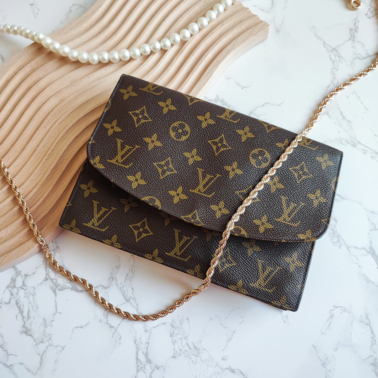 LV Vintage Monogram Clutch