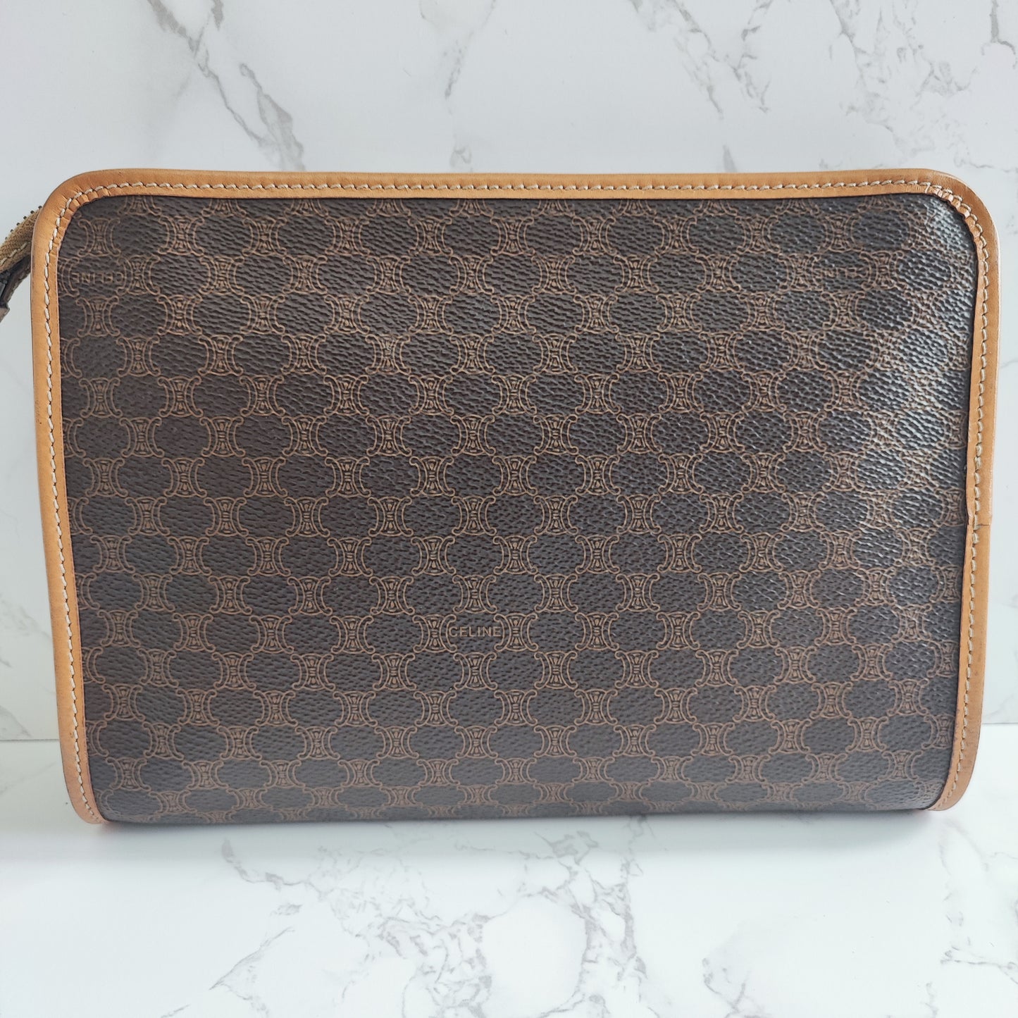 CELINE Vintage Macadam Clutch