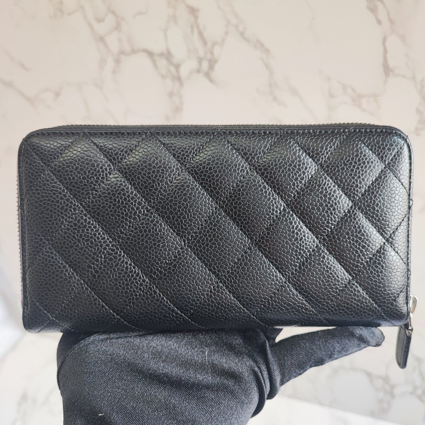 CHANEL Caviar Long Wallet