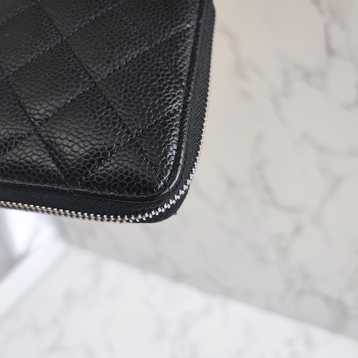 CHANEL Caviar Long Wallet