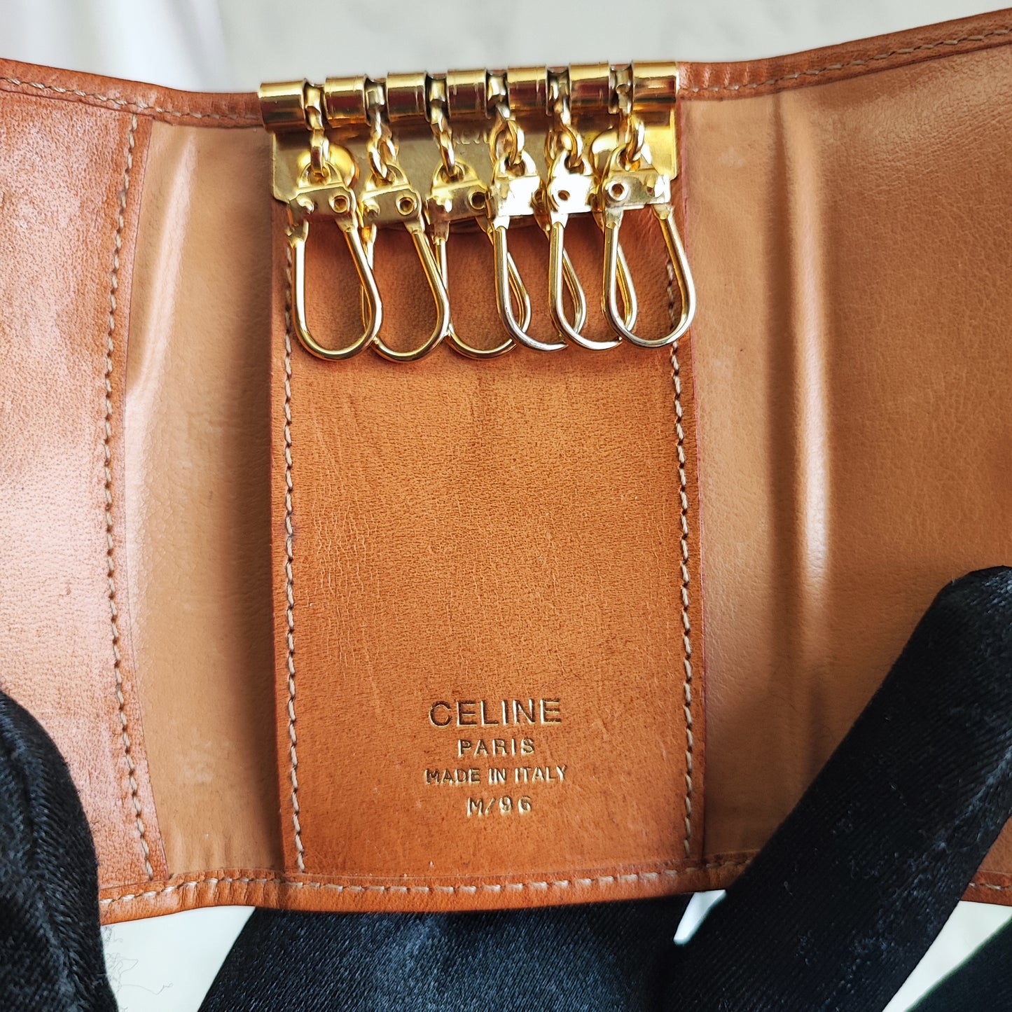 CELINE Vintage Macadam Keyholder