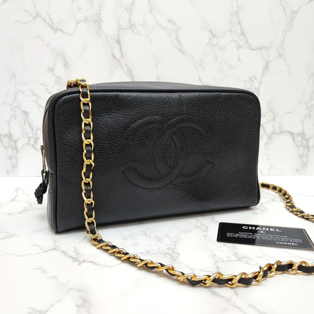 CHANEL Caviar Vanity Pouch