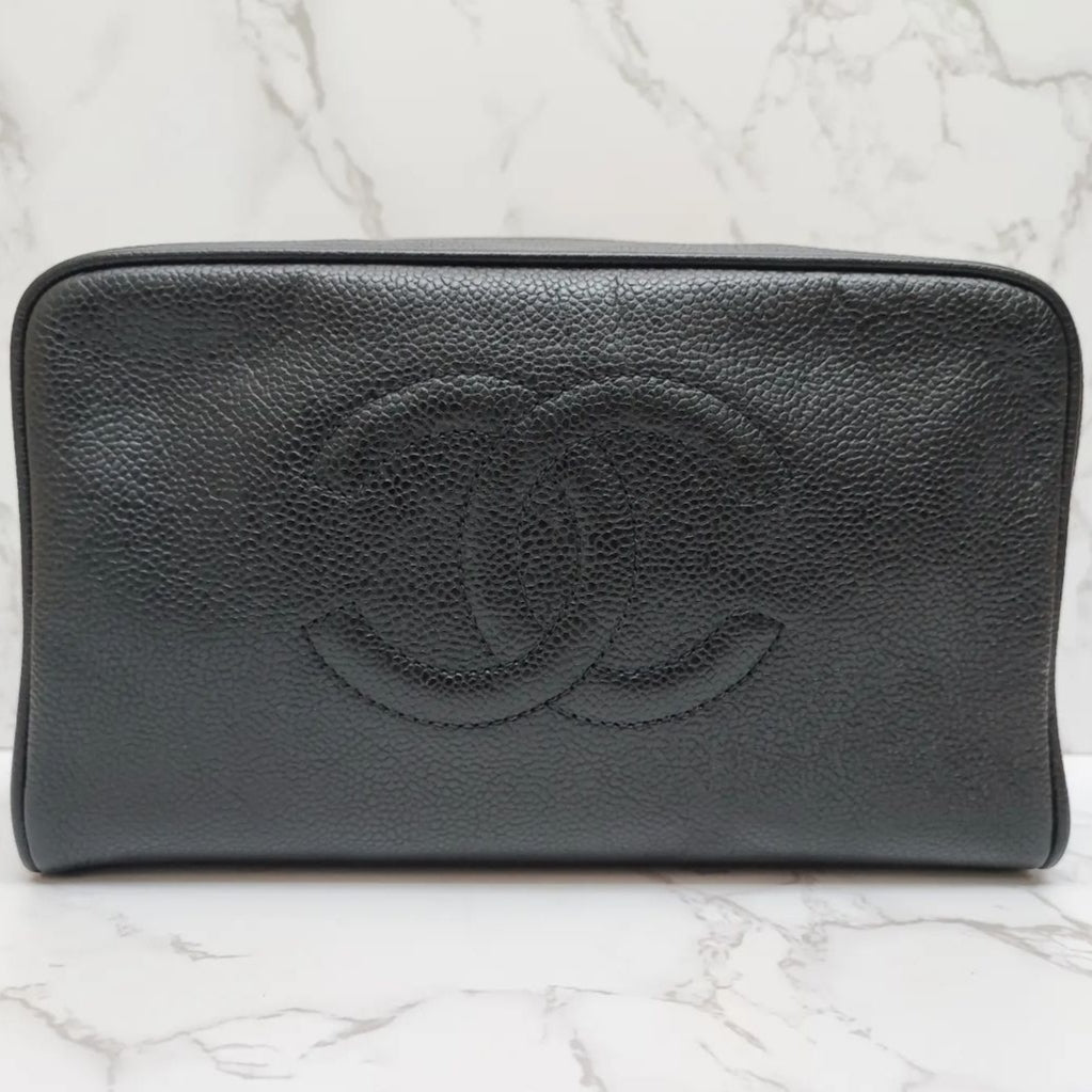 CHANEL Caviar Vanity Pouch