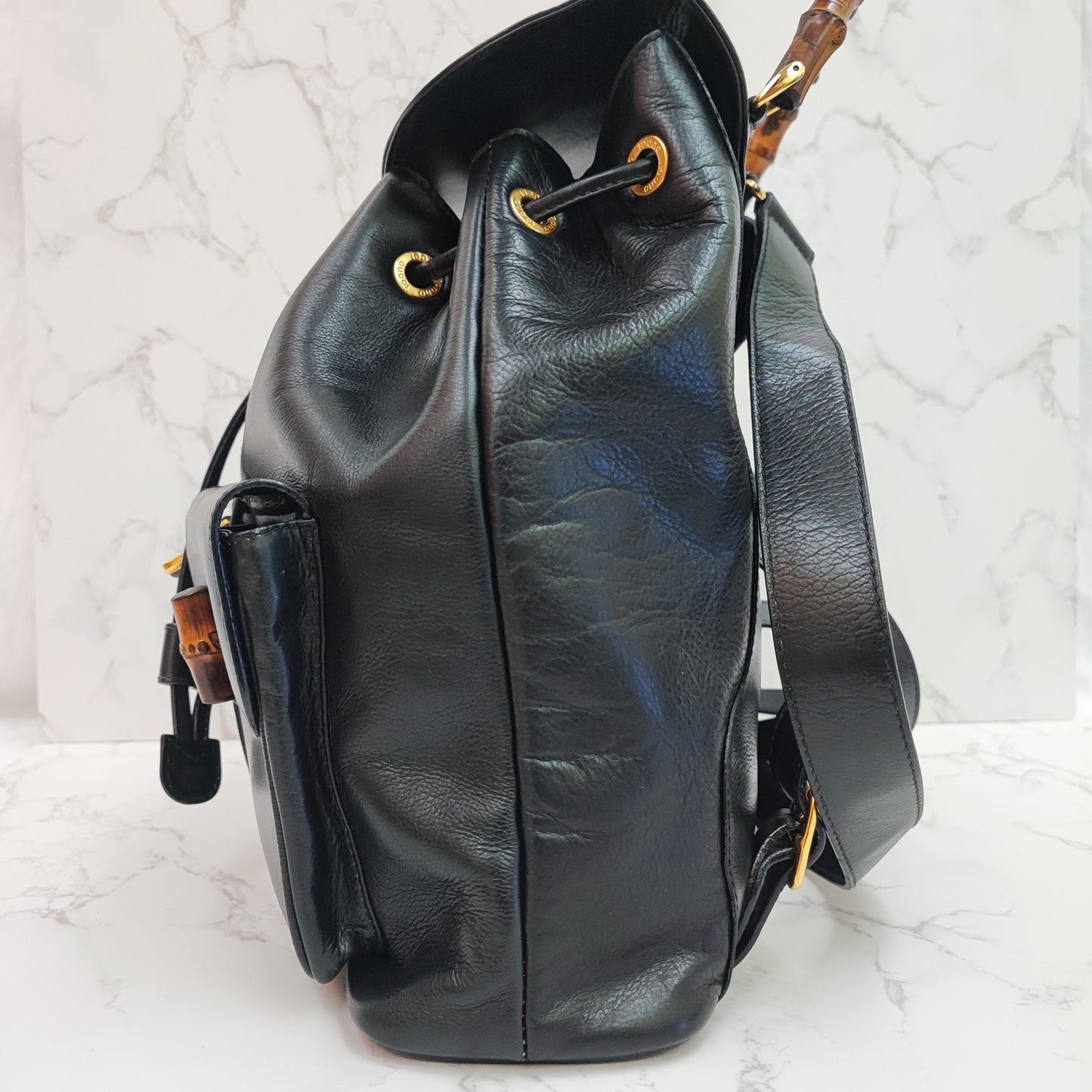 GUCCI Vintage Bamboo Backpack